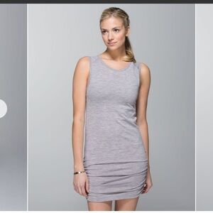 Lululemon In The Flow Dress Gray Sleeveless Size 6
